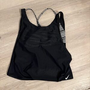 Nike Black Tank Top with Zebra Straps